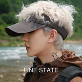 夏大码 FINE STATE帽子男款 大头围遮阳帽防晒帽户外空顶太阳帽女