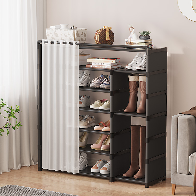 速发鞋架楼户门家用简易室内防尘鞋柜入窄走廊分层道款鞋子收纳神