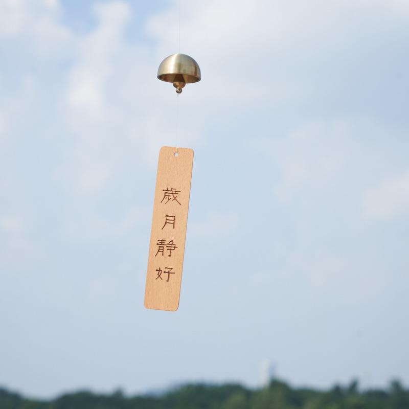 速发多巴胺纯黄铜风铃铛室内台装饰品铃铛挂件风铃铛支架挂架子