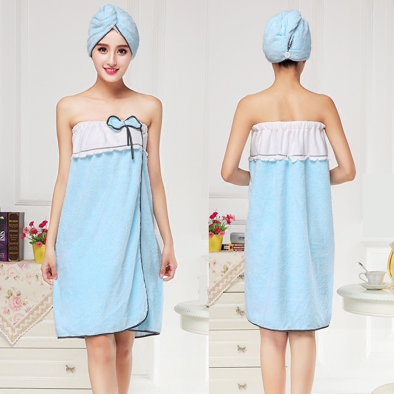 速发浴巾抹人成裹胸不穿浴裙性感比超吸水可掉毛吊带院浴袍