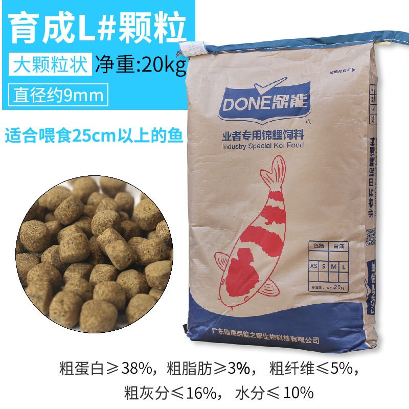 速发业料专用锦鲤饲者4安斤增肥增色鱼食健壮0康育成鱼粮鱼饲