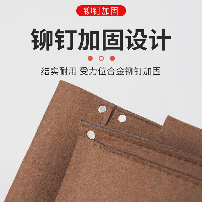 速发木工牛皮铁钉包工地布袋纯牛皮钉兜木工钉子腰兜钉子工具包钉图片