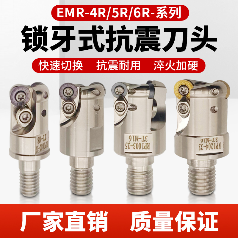速发圆鼻高精锁牙刀铣刀头EMR-杆R锁牙刀头钨钢防震式5EMRW-6R锁