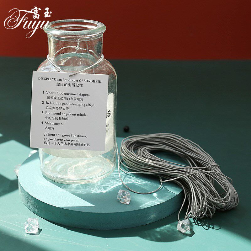 速发可批1mm细圆弹力线牌线绳串佛子木珠手串绳珠串珠橡筋吊筋松