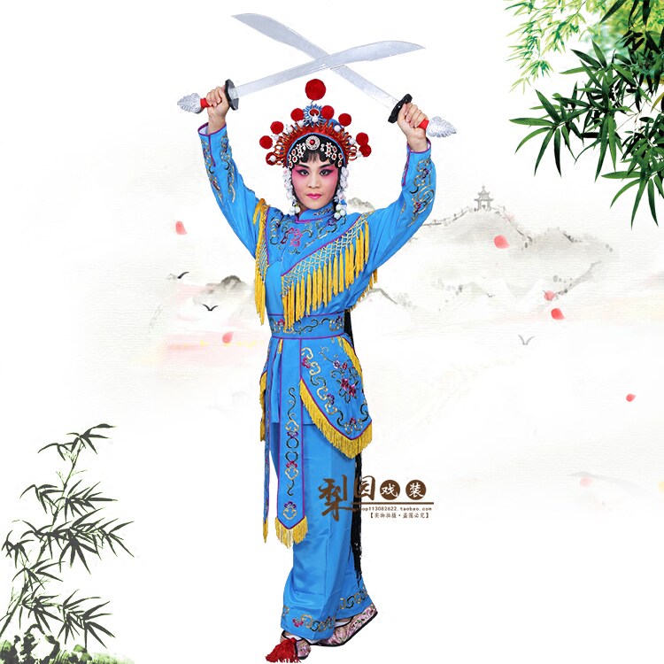速发梨园戏装 京剧戏曲服装舞台演出服装刀马旦武旦兵将 兵衣