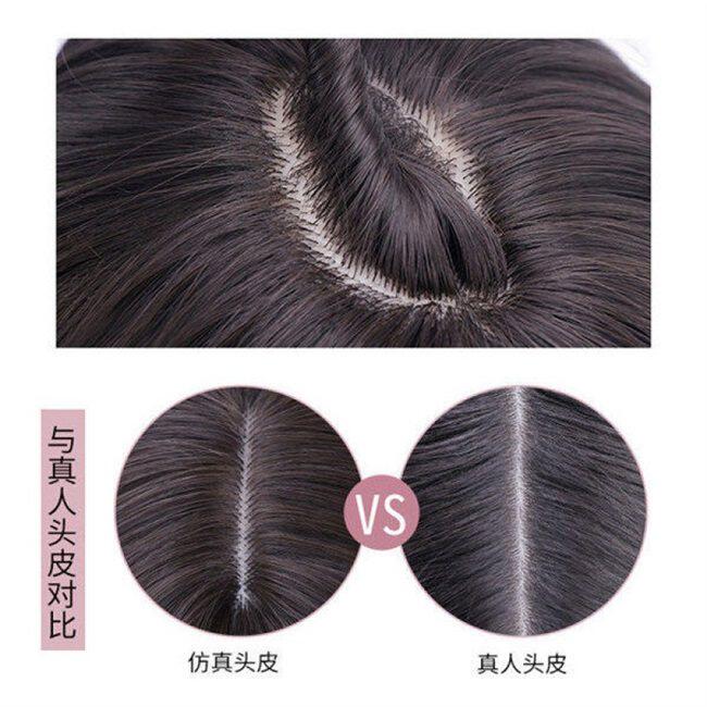 速发厂家全品然假发中长发新头套自新圆脸少学生全头逼真假发