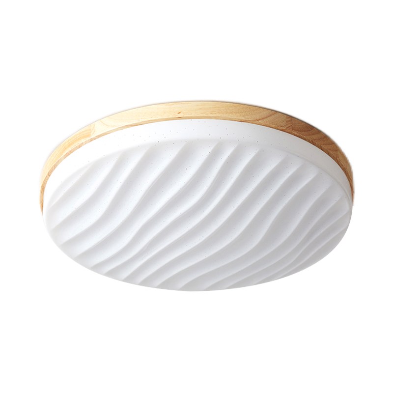 速发MO木A温简约日式卧室灯房间吸顶灯原FS馨儿童书房灯台灯具