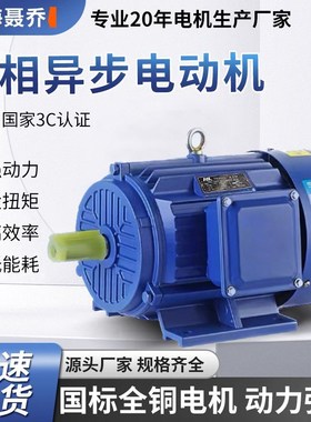 速发V海聂乔三相异步电动机80上全铜ye/0.75/1.5//4/7.50W8KV