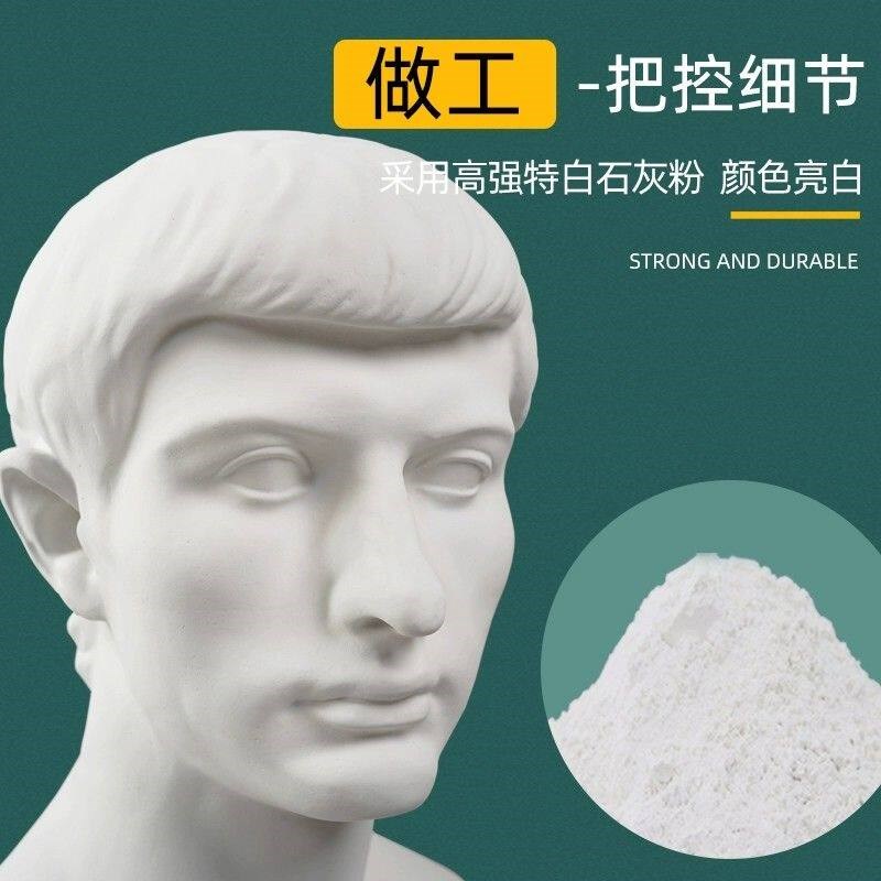 速发石膏像青年头像客厅几何体素美术网红模型摆件雕塑石膏像素描