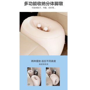 速发车载充气床间支垫汽车后座长单充气墩子方墩储物墩条隙撑充气