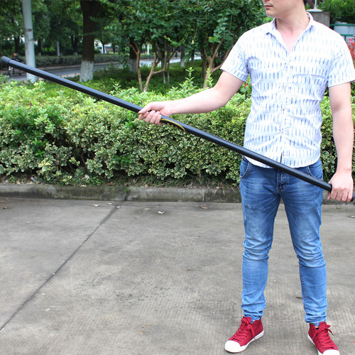 速发棍器材防身长棍橡胶棍棒橡棍武术爆胶防齐眉棍子