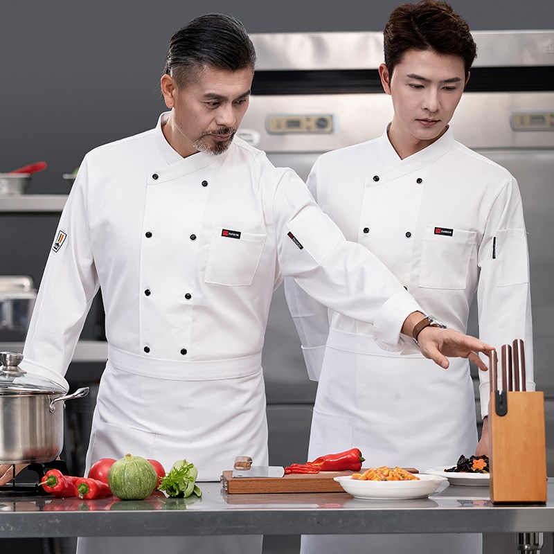 速发烘焙师蛋糕店厨师服装男饮季夏款透气酒店饭店餐薄厨房工作服