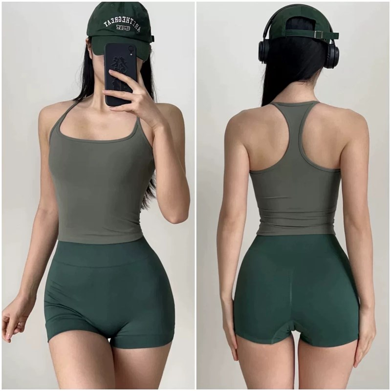 速发运动内衣裸感亲肤固定杯瑜伽服背心专业跑步防震美背健身文胸