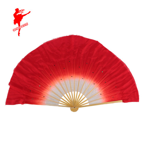 速发跳舞鞋舞蹈用品红舞扇子道具舞蹈真丝扇舞族舞练功民台表演扇