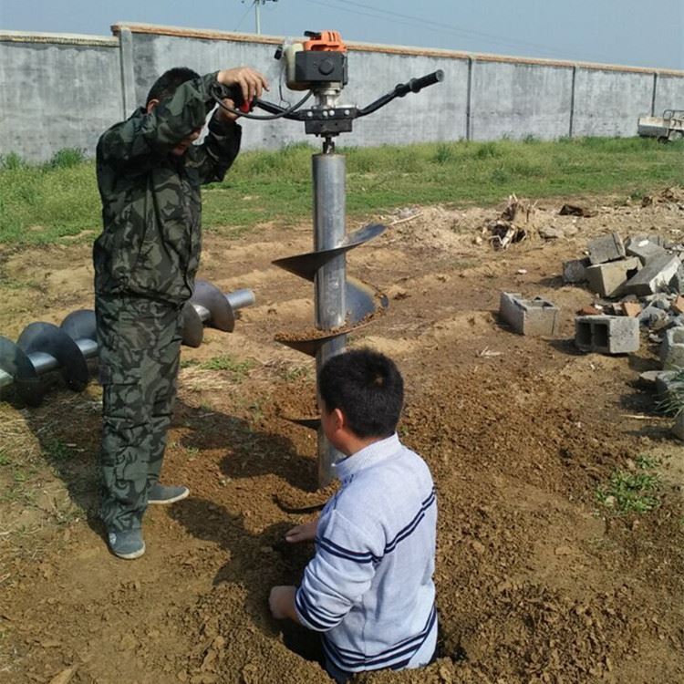速发速发新四冲程地钻挖洞挖坑u机 果园种植施肥打孔机 便捷式汽