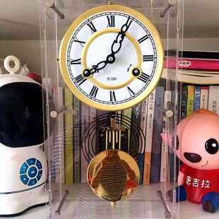 钟表摆钟摆件 台式 速发械式 机日敲点报时座钟客厅家用时钟桌面老式