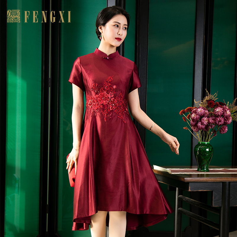 凤禧旗袍2025年新款婚庆礼服改良