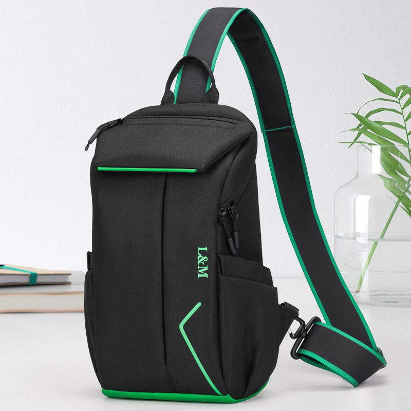 L＆M斜挎包男款休闲百搭邮差包潮牌胸包斜肩包机车包骑行包通勤包,箱包皮具/热销女包/男包,男士包袋,淘宝优惠券,粉丝福利购,淘宝优惠卷