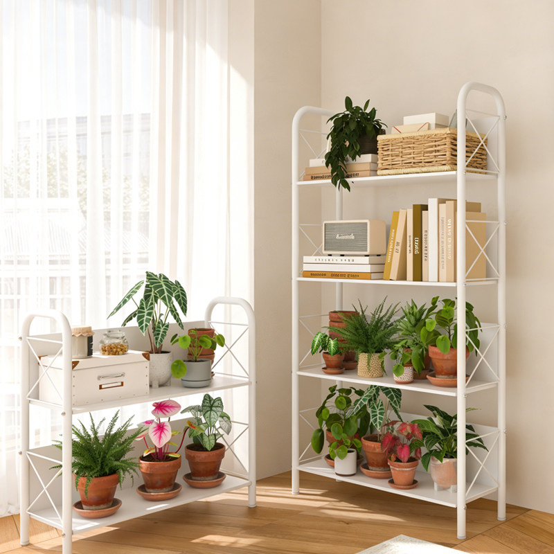 2025新款阳台花架子客厅落地式铁艺多层收纳架简易书房书架置物架,住宅家具,花架/花几,淘宝优惠券,粉丝福利购,淘宝优惠卷