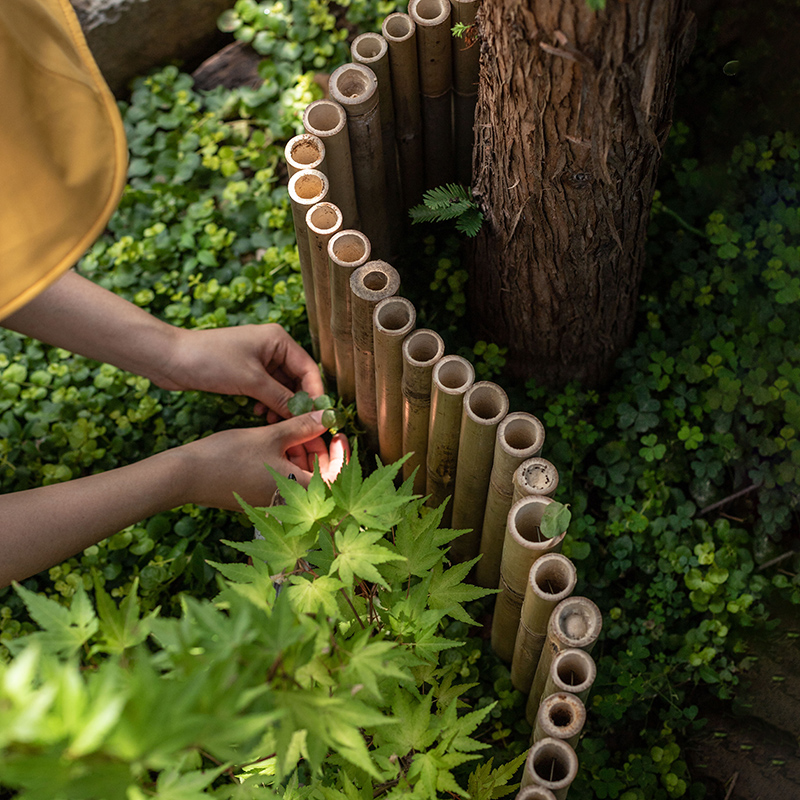 掬涵装饰小围栏户外草坪苗圃菜园花坛围墙阳台花园庭院竹篱笆栅栏