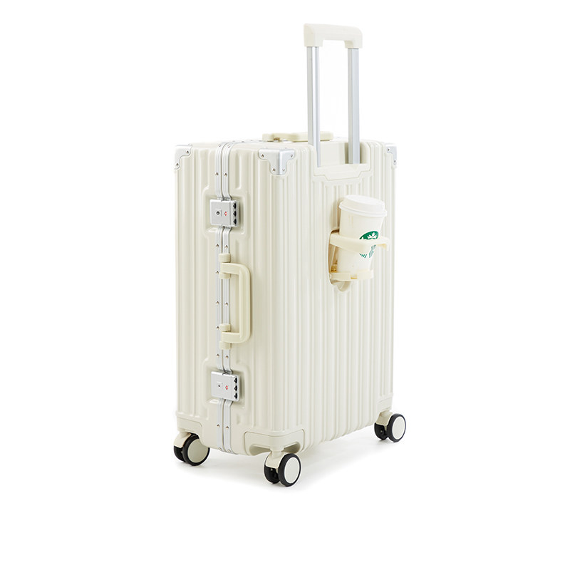 桑雅多功能行李箱铝框结实耐用24寸拉杆旅行箱新款万轮向登机箱子