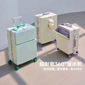 2025新款 行李箱女生高颜值结实耐用24寸铝框密码 拉杆旅行箱男学生