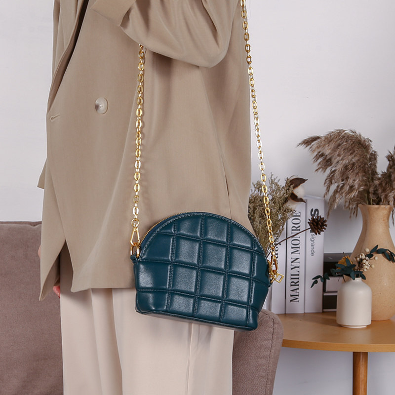 2020新款女包迷你mini链条贝壳包百搭时尚个性小包包菱格斜挎包女