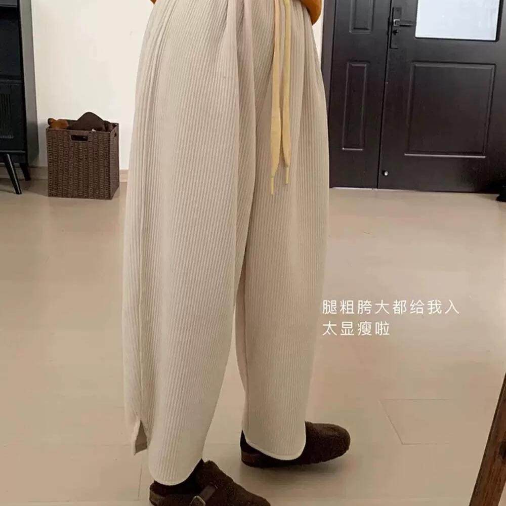 现货 特价韩系纯色奶奶裤休闲裤女2025小众洋气百搭遮肉裤,女装/女士精品,休闲裤,淘宝优惠券,粉丝福利购,淘宝优惠卷