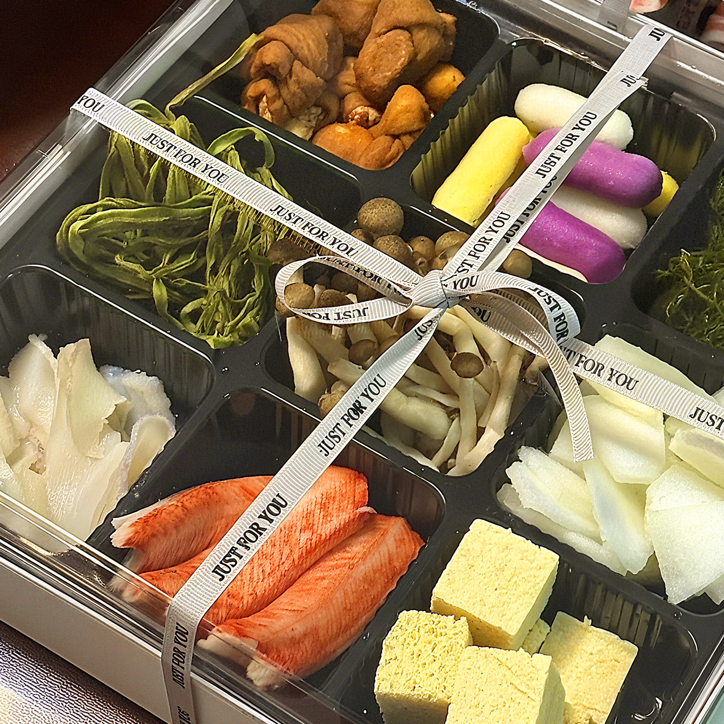 四九宫格海鲜火锅食材打包盒户外野餐烧烤蔬菜一次性带盖纸塑餐盒