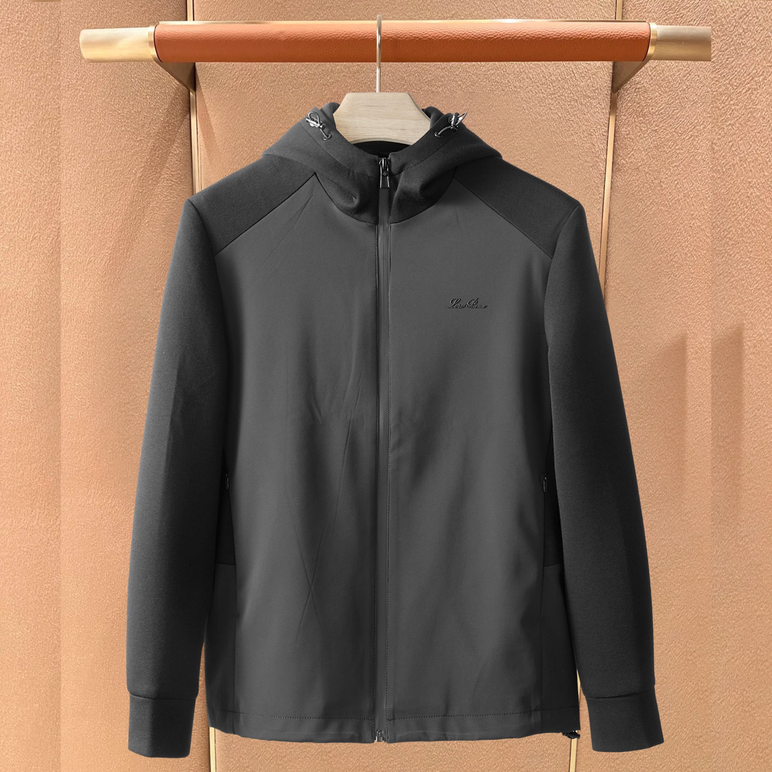 老钱风连帽卫衣男秋冬新款