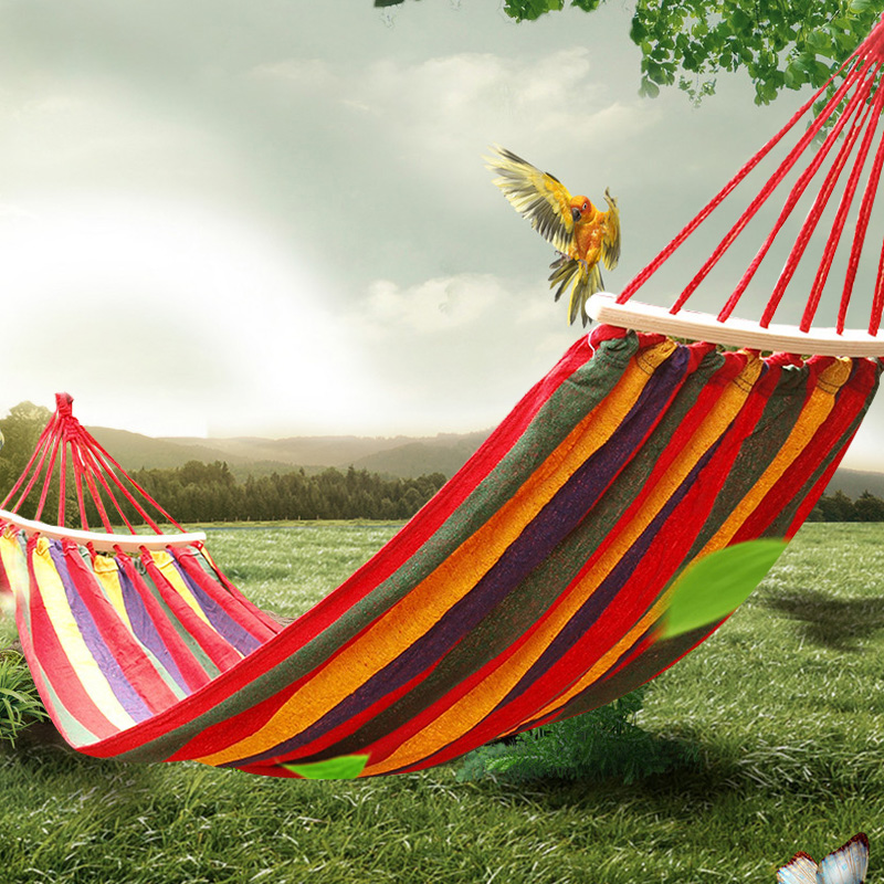 吊床户外秋千人室内睡觉便携加厚防侧翻单人双人成人加宽悬挂吊绳