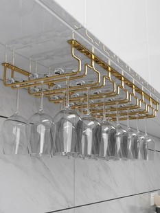 金色304不锈钢红酒杯架家用酒杯架倒挂高脚杯架悬挂红酒杯挂架子