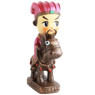 风雅堂 三国人物公仔摆件诸葛亮刘备关羽张飞四川成都特色小礼品