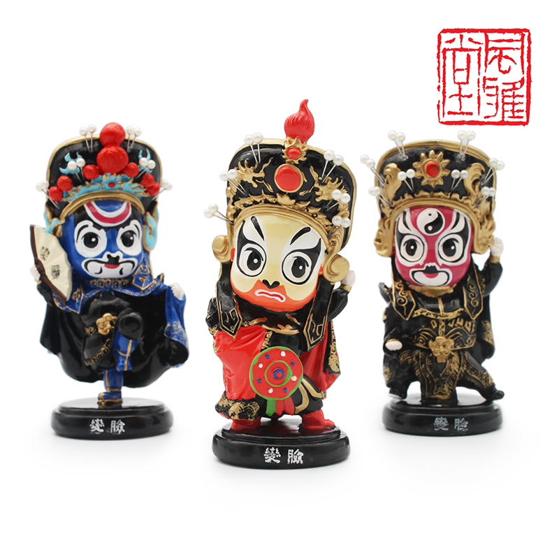 风雅堂小玩偶特色成都抖音脸谱