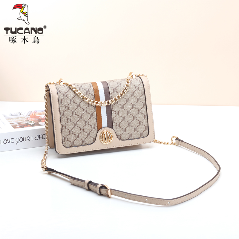 啄木鸟女包新款斜挎包时尚链条包