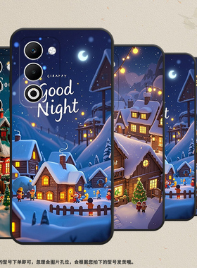 适用OPPOA5手机壳CPH2735防摔0pp0K12s全包F29保护套PKT110耐磨Reno13Pro硅胶OPPOFindX8S+商务圣诞雪人