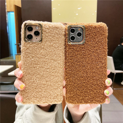 毛绒绒适当于oppoa8手机壳a57/a79/a73/a91/a59/a83/a1网红冬天保暖毛茸茸个性创意羊羔毛绒可爱软新款保护套