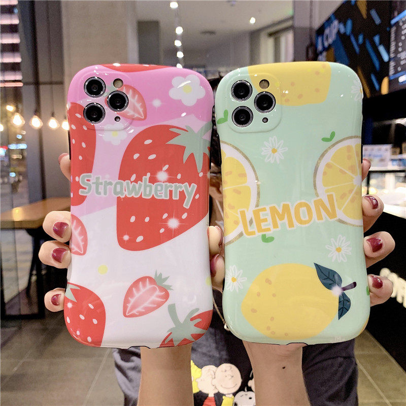 小蛮腰柠檬草莓款iPhone11手机壳8plus苹果x小清新ins潮女款11pro保护镜头xr全包软壳iphone7plus防摔xsmax套,3C数码配件,手机保护套/壳,淘宝优惠券,粉丝福利购,淘宝优惠卷