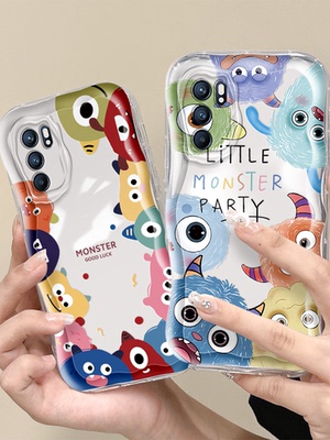 reno6手机壳卡通可爱情侣