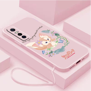 可爱玲娜贝儿vivoy73s手机壳女款y85卡通y85a送挂绳z1液态硅胶z3软壳z3i琳娜贝尔全包镜头磨砂防摔保护套超薄