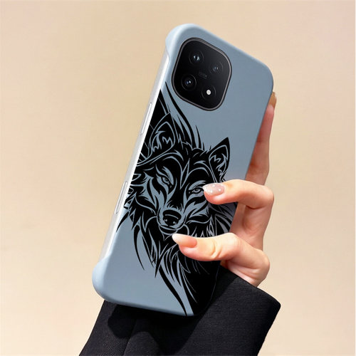 送挂环潮牌狼头适用vivoiqoo15手机壳爱酷13pro无边框iqoo12散热neo8pro新款z9半包z7i超薄z7x硬z8防摔y35m+