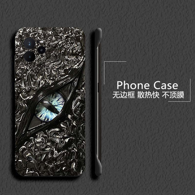 克苏鲁之眼适用opporealme真我gt7pro手机壳neo7Turbo无边框13pro散热12新款gt5pro半包11pro+薄realme14pro+