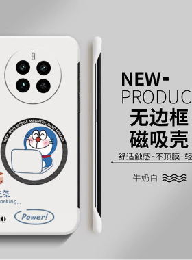 多啦a梦适用opporealme真我11手机壳realme12pro磁吸11pro+新款gt5pro半包gtneo6se超薄硬防摔保护套5g女外壳