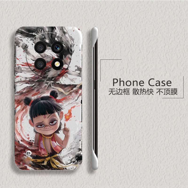 哪吒闹海适用华为畅享70手机壳70pro无边框麦芒20散热60x新款60pro半包20plus超薄50pro硬畅享z防摔5g套男女