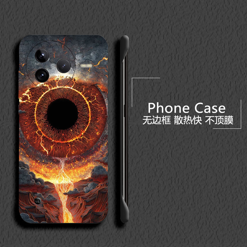克苏鲁之眼适用红米k80手机壳k70至尊版无边框k50电竞散热k60pro新款k40s半包k70e薄k30s硬k20防摔游戏版套女