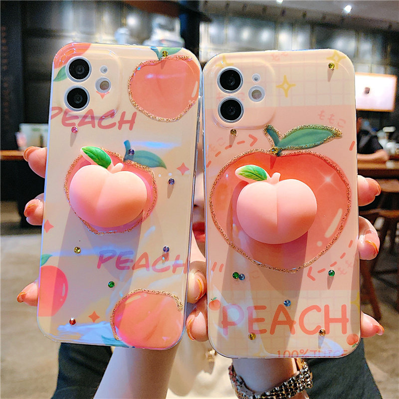 解压桃子iphone12手机壳苹果11卡通8p全包x镜头7plus硅胶xr女款mini软壳xsmax男max防摔xsmax情侣pro网红xs,3C数码配件,手机保护套/壳,淘宝优惠券,粉丝福利购,淘宝优惠卷