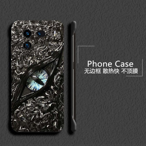 克苏鲁之眼适用vivoiqoo12手机壳爱酷13pro无边框iQOOz9散热neo8pro新款z7半包z7i薄z7x硬z8防摔y35m+套5g女