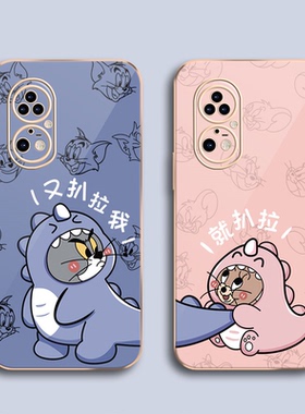 猫和老鼠华为p50手机壳p40pro+情侣p30软壳p20lite电镀p10plus男mate40女Mate30e新款20x挂绳mate10镜头全包