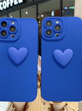 ins风克莱因蓝vivox60手机壳x50立体爱心x27软壳x23液态硅胶x21全包x9s女款y85保护套z1防摔y3网红y20女y30