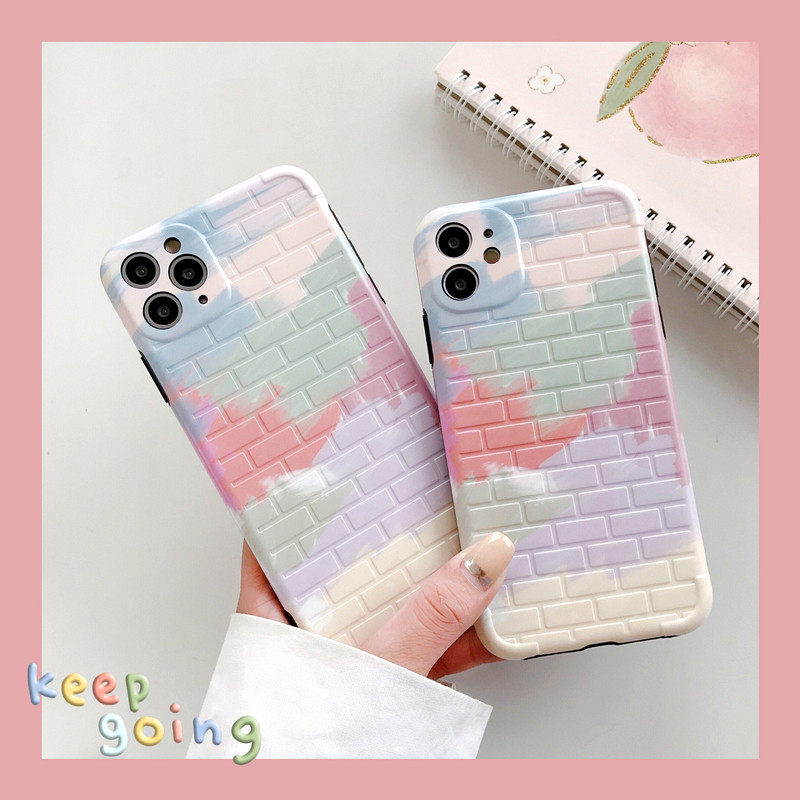 可爱彩色墙墙适用苹果11手机壳iphone11promax软壳苹果x/xr/7/8plus网红少女心可爱卡通全包相框边防摔保护套,3C数码配件,手机保护套/壳,淘宝优惠券,粉丝福利购,淘宝优惠卷